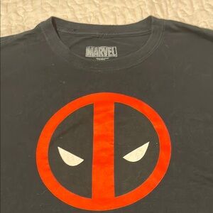 Marvel Deadpool Black and Red Tee